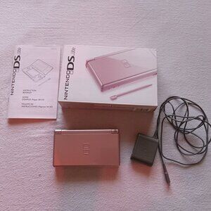 Pink Nintendo DS Lite System With Box